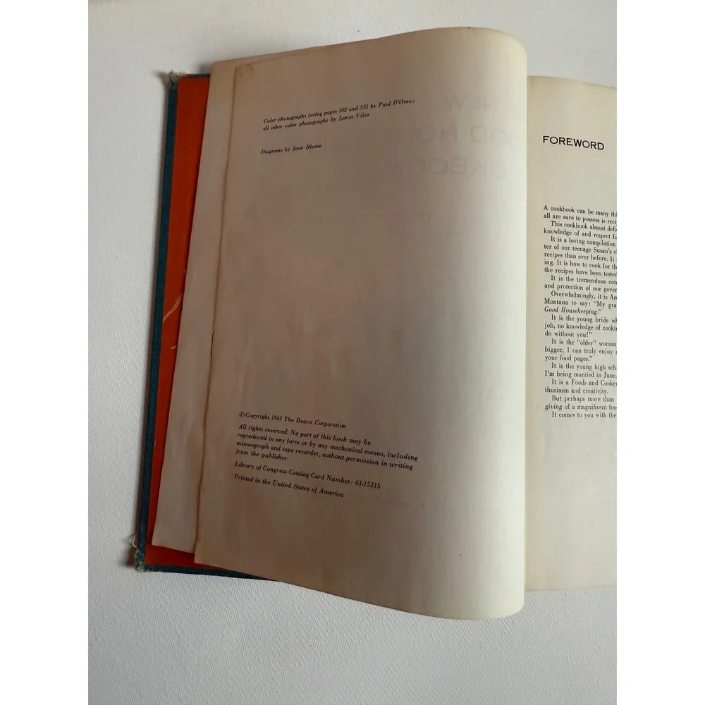 Vintage 1963 The New Good Housekeeping Cookbook Dorothy B Marsh Hardcover Teal